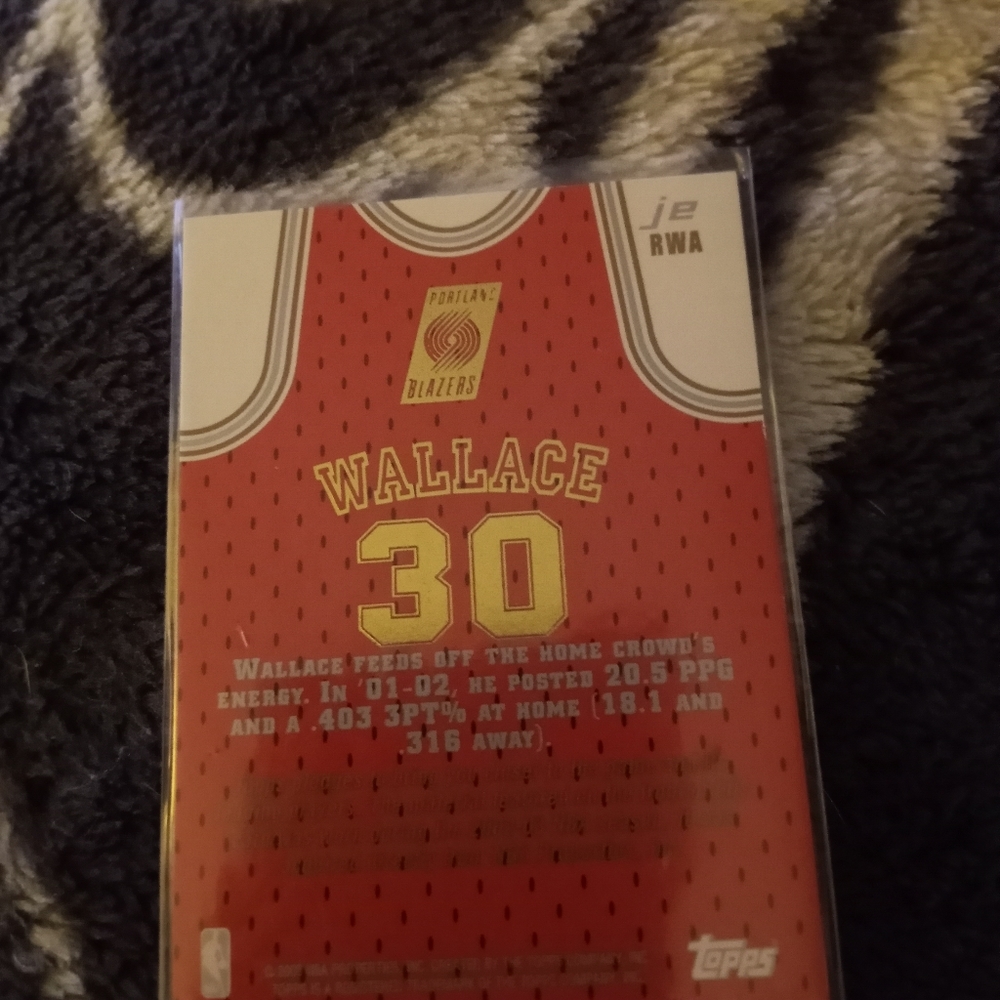 2008 Topps Rasheed Wallace RWA - Picture 2 of 2